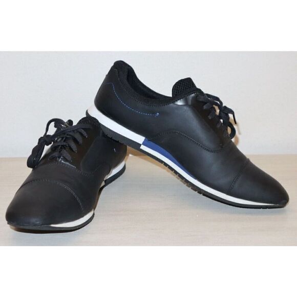 Zara 2605/005/040/480 Men' Sz 42 US 8 Black/Blue Basic Stylish Sneakers - Picture 1 of 8